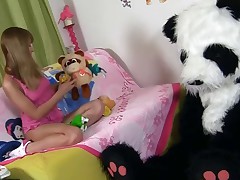 Honey plays with strange fuck-a-thon